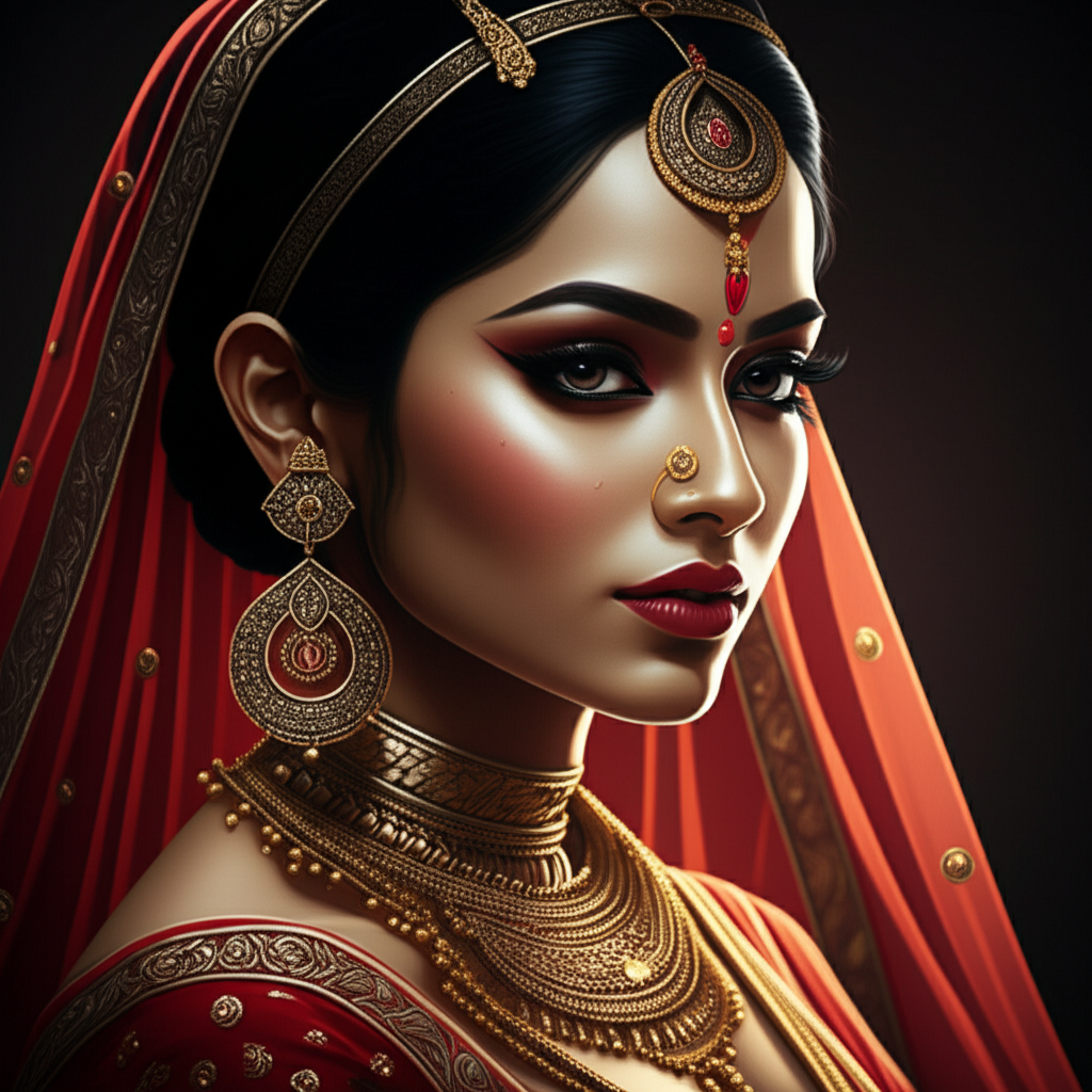 Traditional Bridal Look